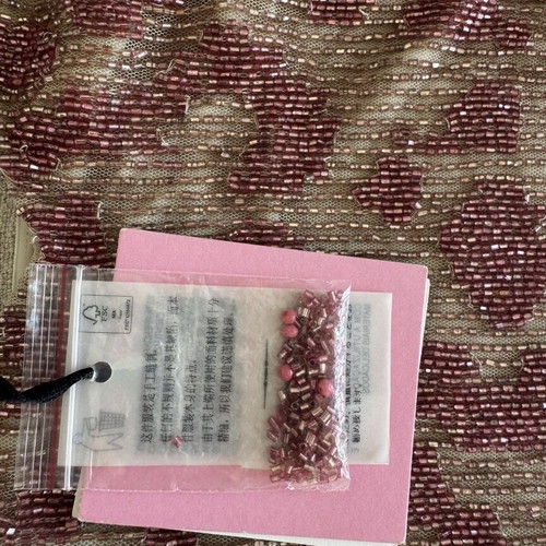 Blugirl Blumarine Mini Dress Pink Sequined with Fringe Size S New