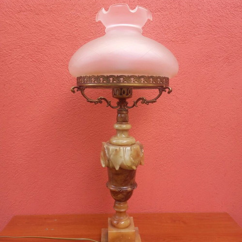 vintage marble lamp