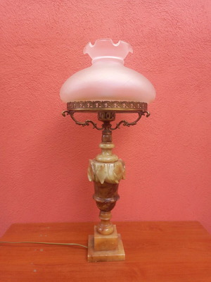 vintage marble lamp