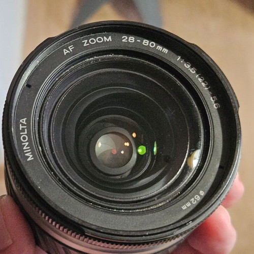 Minolta Dynax 404si analog SLR camera with Minolta AF 28-80mm lens