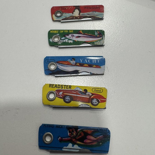 Pencil Sharpeners like new, set of 5 different vintage designs