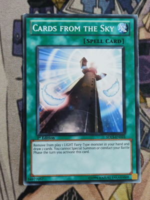 Cards From The Sky Yu-Gi-Oh! Spell κάρτα σαν καινούργιο