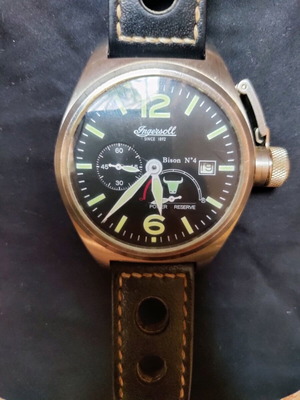INGERSOLL 1892 // Bison No.4 IN1605 Calibre 721 black Dial Men's Watch