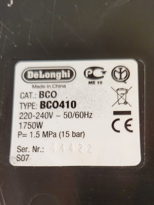 Delonghi BCO410 multifunction coffee maker used