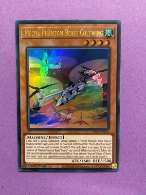 Mecha Phantom Beast Coltwing Yu-Gi-Oh! card like new