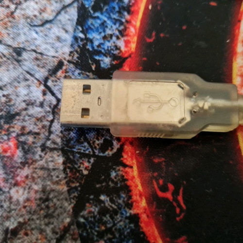 USB cable used with 2 male and 1 female connectors