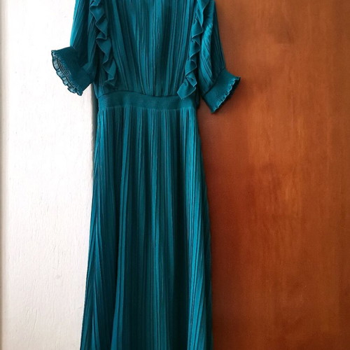 Zara women's dress new, green, size L