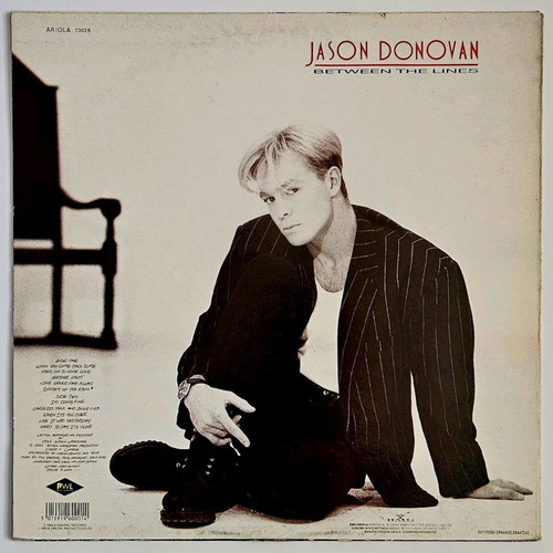 Jason Donovan Between The Lines vinyl record like new