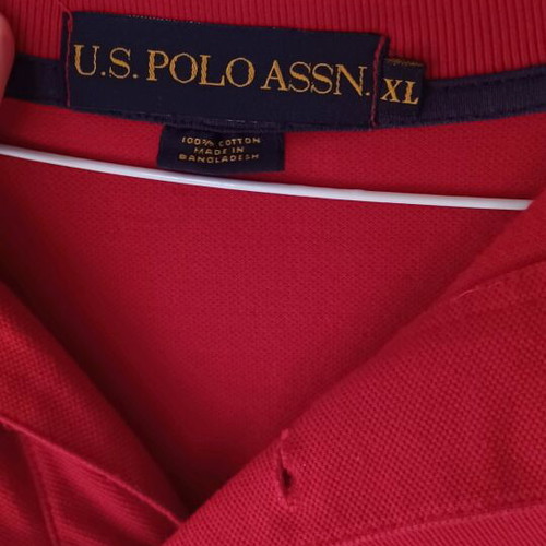 US Polo Assn men's polo XL red like new