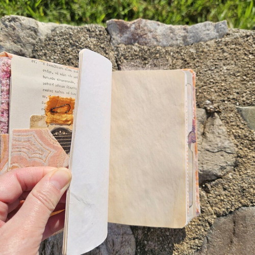 Apricot Lumière handmade notebook