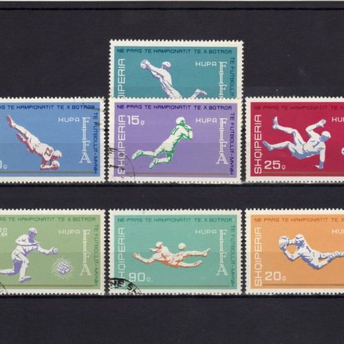 Albania Football Themed Foreign Stamp Set new