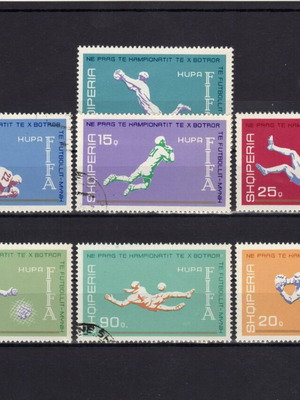 Albania Football Themed Foreign Stamp Set new