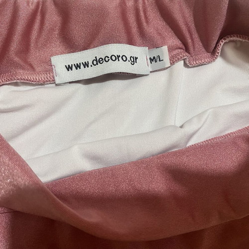 Decoro Shiny Metallic Rose Pink High-Waisted Bikini Bottoms Size M/L like new