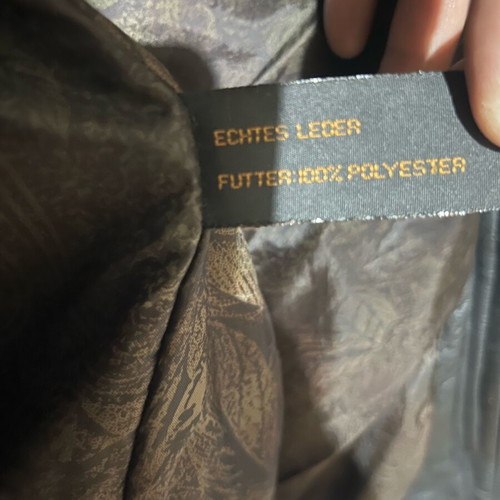 Leather jacket Prince size XL like new with silk lining made in Germany