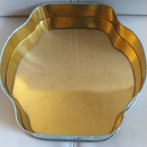 Collectible biscuit tin used, 1970s decade
