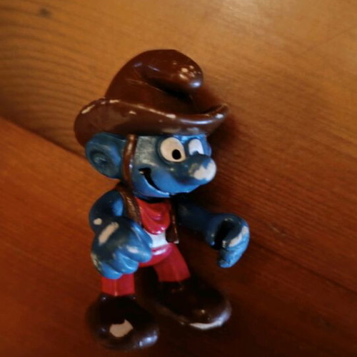 Schleich Smurf 1984 used with faded spots