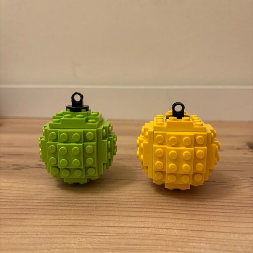 Lego Christmas ornaments used, set of two