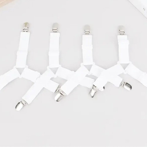 Sheet Support Straps set of 4 adjustable clips new