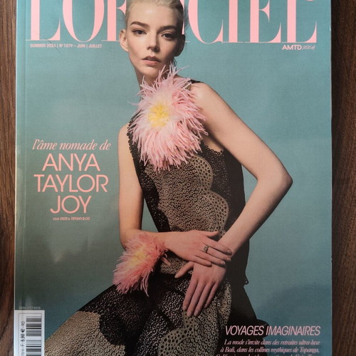 L'Officiel Paris Summer Issue magazine with Anya Taylor-Joy and Travis Scott