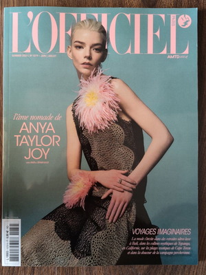 L'Officiel Paris Summer Issue magazine with Anya Taylor-Joy and Travis Scott