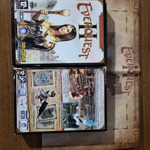 EverQuest Collectible PC Lot used, EverQuest II Limited Edition and Trilogy