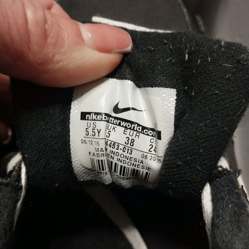 Nike sports sneakers used, size 38, black