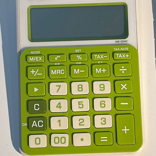 Calculators used, pack of 2, 12 digits Casio and Q-Connect