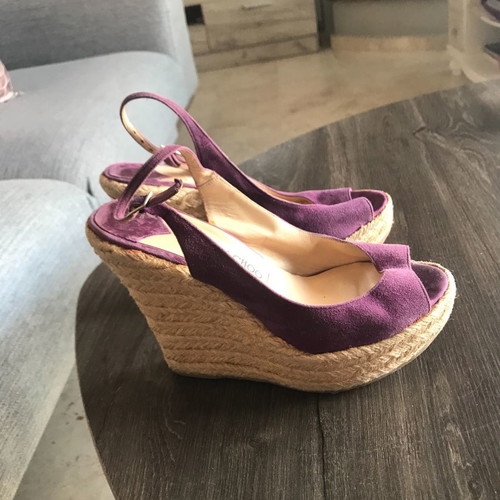 Jimmy Choo platforms used, size 36, purple