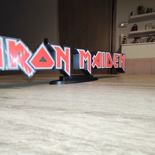 Iron Maiden 3D Printed Logo Stand new, 30×7×2.5 cm
