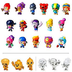 Brawl Stars Collectible Figures - 5 Pack - Including 1 Rare Hidden Character