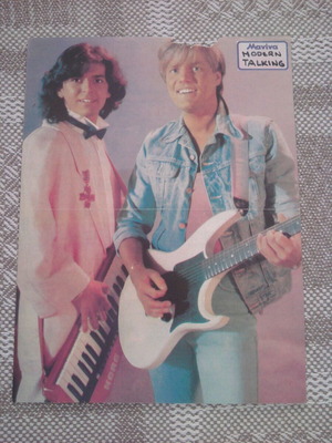 Modern Talking & Luis Miguel poster used, 27x20.5 cm