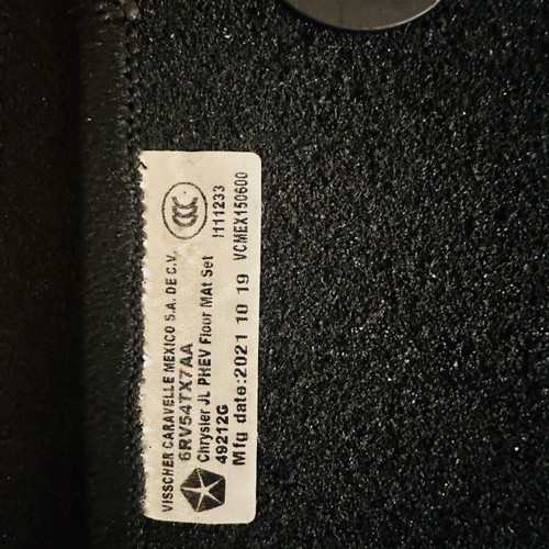 Authentic MOPAR floor mats for Jeep Wrangler 4 door