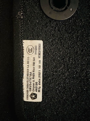 Authentic MOPAR floor mats for Jeep Wrangler 4 door