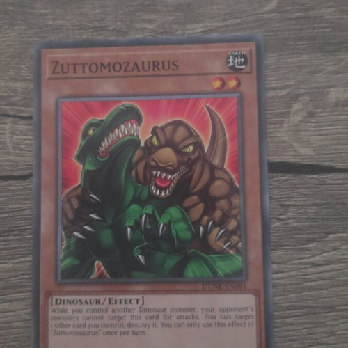 Zuttomozaurus Yu-Gi-Oh! card