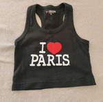 Black I Love Paris T-shirt like new, size S