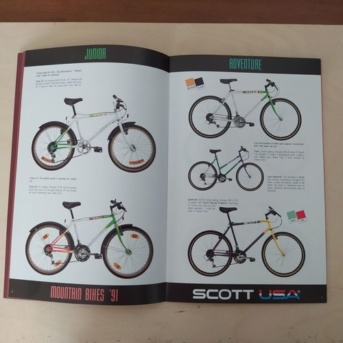 Scott Mountain Bikes 1991 Catalog like new