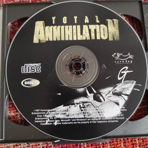 Total Annihilation PC CD game μεταχειρισμένο, 2 δίσκοι, 1997