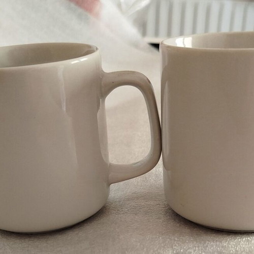 Mugs used, pack of 2 white for printing