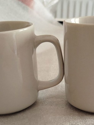 Mugs used, pack of 2 white for printing