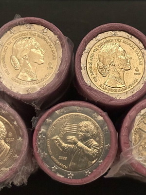 2€ rolls new, 5 different