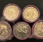 2€ rolls new, 5 different
