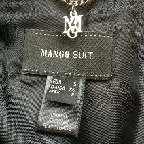 Mango cotton trench suit S like new, black