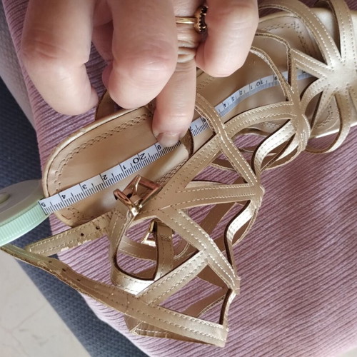 Migato gold sandals size 38 like new
