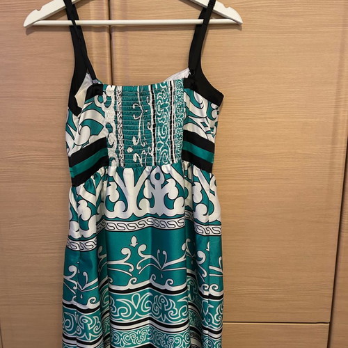 2bebe short turquoise dress small new