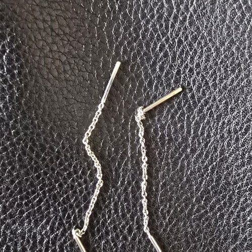 Luxury silver necklace and earrings like new