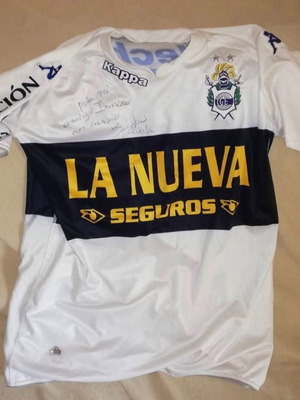 Sebastian Romero Gimnasia La Plata jersey used, match worn