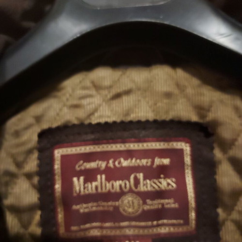 Malboro Classics vintage leather field jacket (M-65) like new brown