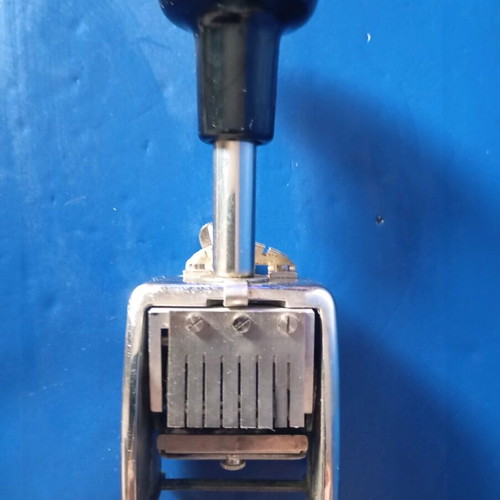 Metal numbering stamp used A22