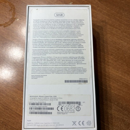 iPhone 6 32 GB Space Grey used, broken screen and faulty button