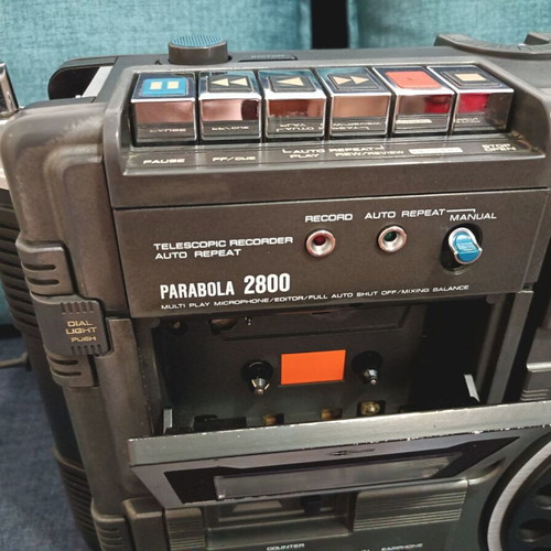 Toshiba Parabola RT-2800 portable radio cassette player used